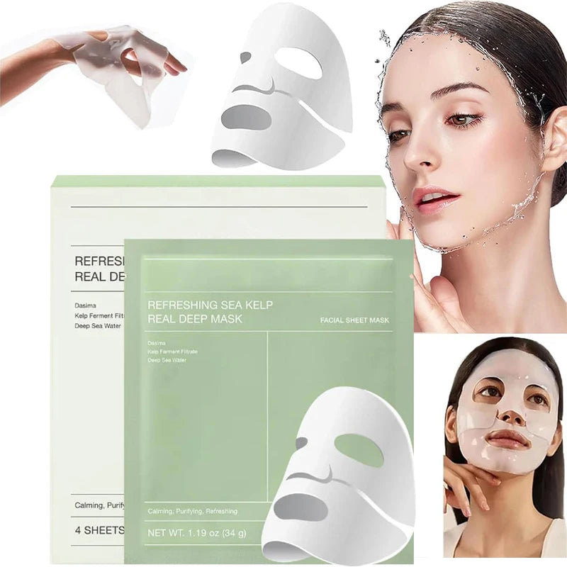 Korean Collagen Face Mask Deep Hydration & Pore Shrinking Skin Repair & Whitening Mask Refreshing Unisex Charm Mask For All Skin