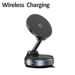 Super Strong Magnetic Car Wireless Charger Holder 360° Rotation with Vacuum Suction Cup Fast Charging for iPhone 12-16 Series