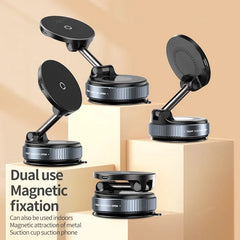 Super Strong Magnetic Car Wireless Charger Holder 360° Rotation with Vacuum Suction Cup Fast Charging for iPhone 12-16 Series
