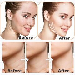 Neck Face Beauty Device EMS Micro-current 7 Color Facial Massager Reduce Double Chin Skin Tightening Neck Lift Device