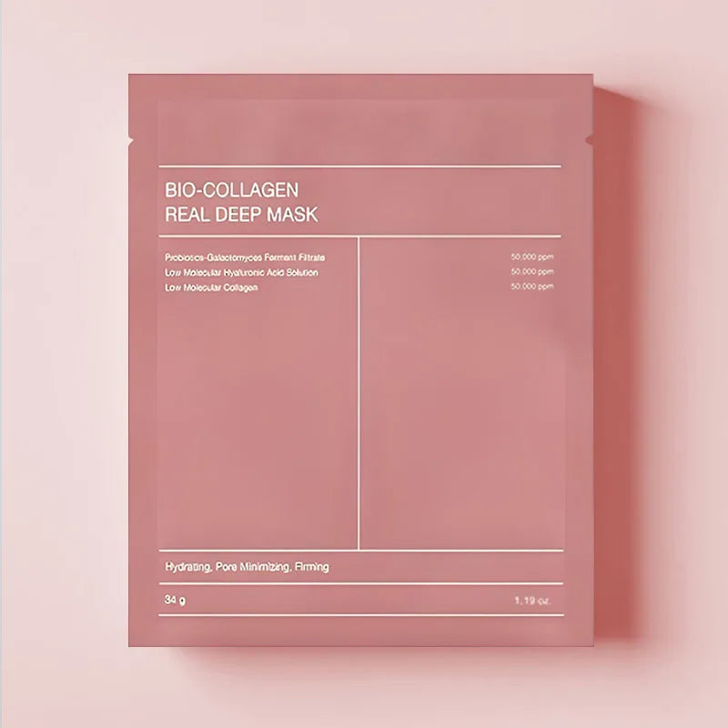 Korean Collagen Face Mask Deep Hydration & Pore Shrinking Skin Repair & Whitening Mask Refreshing Unisex Charm Mask For All Skin