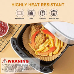50/100Pcs Air Fryer Disposable Paper Non-Stick Airfryer Baking Papers Round Air-Fryer Paper Liners Paper Kitchen Accessories