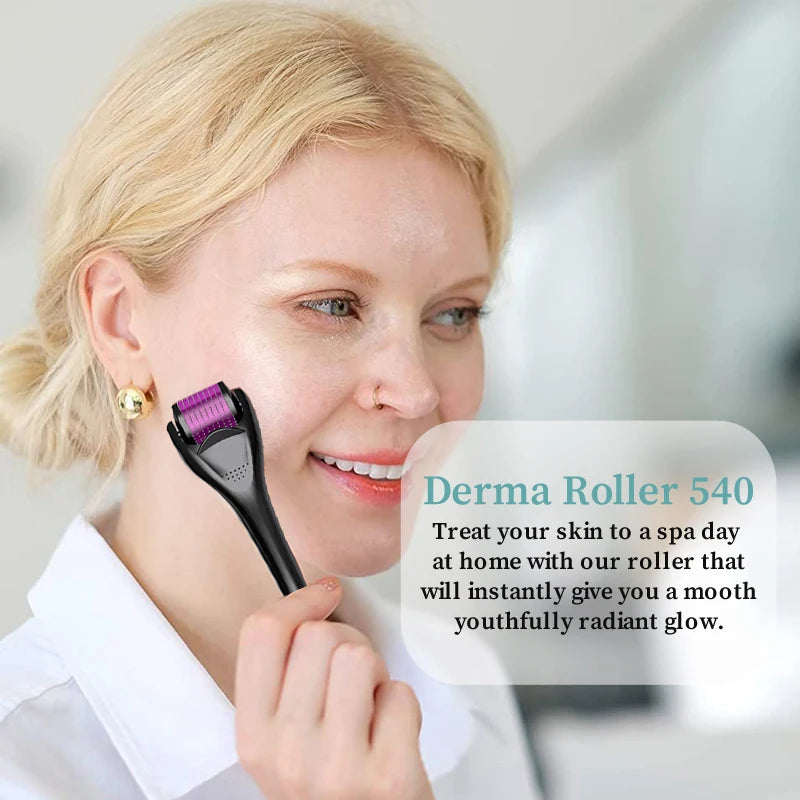 0.2/0.25/0.3mm 540 Derma Roller Skin Care Roller Beard Derma Roller DRS 540 Needles Microneedling Roller Hair Regrowth